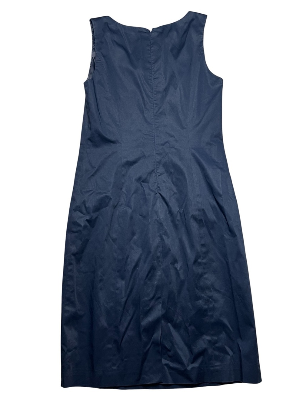 Brooks Brothers Navy Blue Sheath Dress Size 6 Classic Preppy Work Office - Picture 2 of 6
